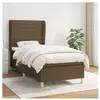 vidaXL Sommier à lattes de lit avec matelas Marron foncé 80x200 cm