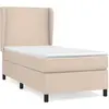 vidaXL Sommier à lattes de lit avec matelas Cappuccino 90x200 cm