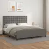Non communiqué vidaXL Cadre de lit avec tête de lit Gris 160x200 cm Similicuir
