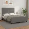 vidaXL Cadre de lit avec tête de lit Gris 140x200 cm Similicuir