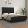 vidaXL Cadre de lit avec tête de lit Noir 140x200 cm Similicuir