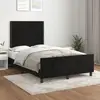 vidaXL Cadre de lit avec tête de lit Noir 120x200 cm Velours