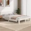 vidaXL Cadre de lit avec tête de lit Rose 80x200 cm Velours