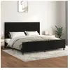 vidaXL Vidaxl Cadre De Lit Sans Matelas Noir 200x200 Cm Velours