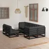 vidaXL Sommier à lattes de lit avec matelas Noir 100x200 cm Tissu