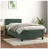 vidaXL Sommier à lattes de lit avec matelas Vert foncé 90x200 cm