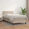 vidaXL Sommier à lattes de lit avec matelas Cappuccino 90x200 cm