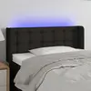 vidaXL Tête de lit à LED Noir 93x16x78/88 cm Tissu