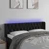 vidaXL Tête de lit à LED Noir 163x16x78/88 cm Velours