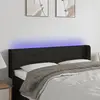 Non communiqué vidaXL Tête de lit à LED Noir 147x16x78/88 cm Tissu