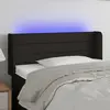 vidaXL Vidaxl Tête De Lit À Led Noir 93x16x78/88 Cm Tissu