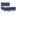 vidaXL Sommier à lattes de lit avec matelas Bleu 160x200 cm Tissu