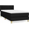 VIDAXL Sommier et matelas tapissier - Noir