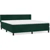 vidaXL Sommier à lattes de lit et matelas Vert foncé 180x200cm Velours