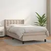 vidaXL Sommier à lattes de lit avec matelas Cappuccino 90x200 cm
