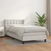 vidaXL Sommier à lattes de lit avec matelas Blanc 80x200 cm Similicuir