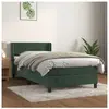 vidaXL Sommier à lattes de lit avec matelas Vert foncé 90x200 cm