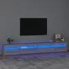 vidaXL Sommier à lattes de lit avec matelas LED Bleu 100x200 cm Tissu