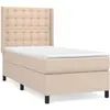 vidaXL Sommier à lattes de lit avec matelas Cappuccino 80x200 cm