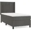 vidaXL Sommier à lattes de lit et matelas Gris foncé 90x190 cm Velours