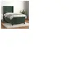 vidaXL Sommier à lattes de lit avec matelas Vert foncé 90x190 cm