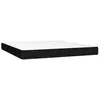 vidaXL Sommier à lattes de lit matelas et LED Noir 180x200 cm Tissu