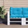 vidaXL Sommier à lattes de lit avec matelas et LED Bleu 90x190cm Tissu