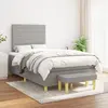 vidaXL Sommier à lattes de lit avec matelas LED Bleu foncé 100x200 cm