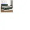vidaXL Sommier à lattes de lit matelas et LED Vert foncé 200x200 cm