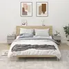 vidaXL Sommier à lattes de lit matelas et LED Vert foncé 100x200 cm