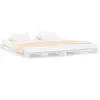 vidaXL Lit de palette blanc 160x200 cm bois de pin massif