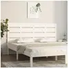 vidaXL Tête de lit Blanc 120x3x80 cm Bois massif de pin