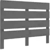 vidaXL Tête de lit Gris 100x3x80 cm Bois massif de pin