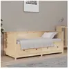 vidaXL Lit de jour 75x190 cm Bois de pin massif