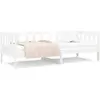 vidaXL Lit de jour Blanc 90x190 cm Bois de pin massif
