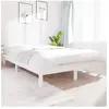 vidaXL Cadre de lit blanc 120x200 cm bois de pin massif