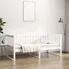 VIDAXL Lit de jour Blanc 90x190 cm Bois de pin massif