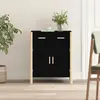 vidaXL Buffet Noir 62x38x75 cm Bois d'ingénierie