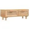 vidaXL Table basse Marron 80x40x30 cm Bois d'ingénierie et pin massif
