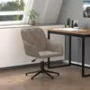 vidaXL Chaise pivotante de bureau Gris clair Velours