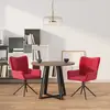vidaXL Lot de 2 chaise H. 85.5 cm non pliable interieur en plastique rouge