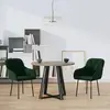 vidaXL Chaises à manger lot de 2 Vert foncé Velours