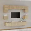 vidaXL Ensemble de meubles TV 8 pcs Chêne sonoma Bois d'ingénierie