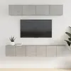 vidaXL Ensemble de meubles TV 5 pcs Gris béton Bois d'ingénierie