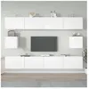 vidaXL Ensemble de meubles TV 6 pcs Blanc Bois d'ingénierie
