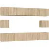 vidaXL Ensemble de meubles TV 6 pcs Chêne sonoma Bois d'ingénierie
