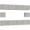 vidaXL Ensemble de meubles TV 6 pcs Gris béton Bois d'ingénierie