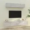 vidaXL Ensemble de meubles TV 4 pcs Gris béton Bois d'ingénierie