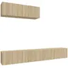 vidaXL Ensemble de meubles TV 3 pcs Chêne sonoma Bois d'ingénierie