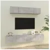 vidaXL Ensemble de meubles TV 4 pcs Gris béton Bois d'ingénierie